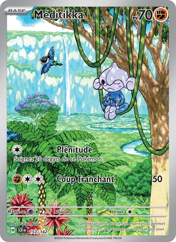 Carte Pokémon Méditikka de l'extension Couronne Stellaire