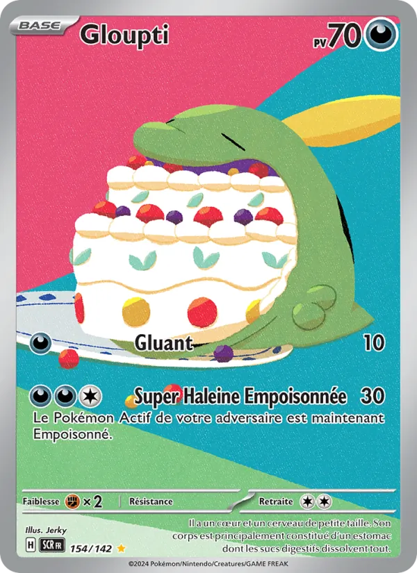 Carte Pokémon Gloupti de l'extension Couronne Stellaire
