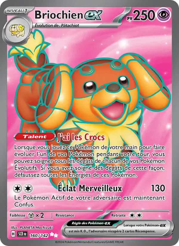 Carte Pokémon Briochien-ex de l'extension Couronne Stellaire