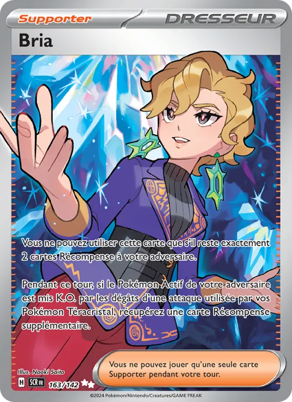 Carte Pokémon Bria de l'extension Couronne Stellaire