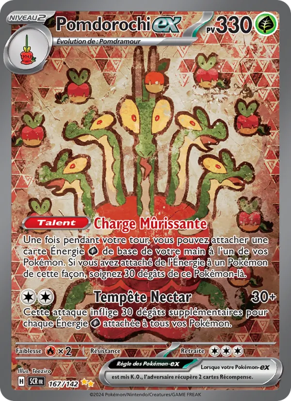 Carte Pokémon Pomdorochi-ex de l'extension Couronne Stellaire