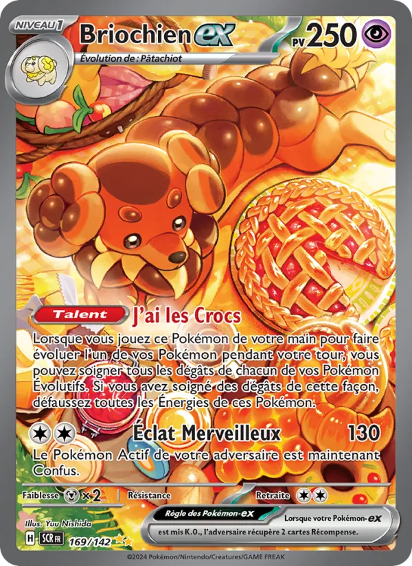 Carte Pokémon Briochien-ex de l'extension Couronne Stellaire
