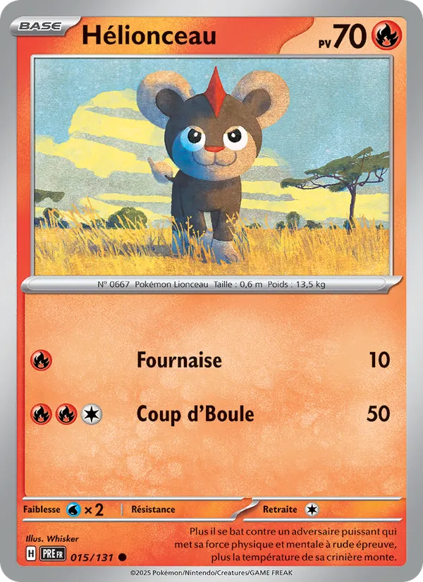 Carte Pokémon Hélionceau de l'extension Évolutions Prismatiques