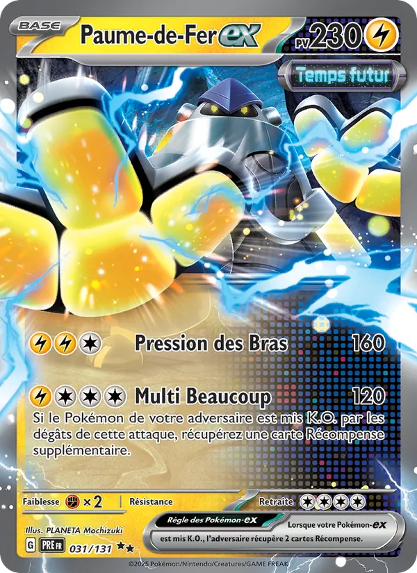 Carte Pokémon Paume-de-Fer-ex de l'extension Évolutions Prismatiques