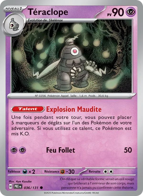 Carte Pokémon Téraclope de l'extension Évolutions Prismatiques