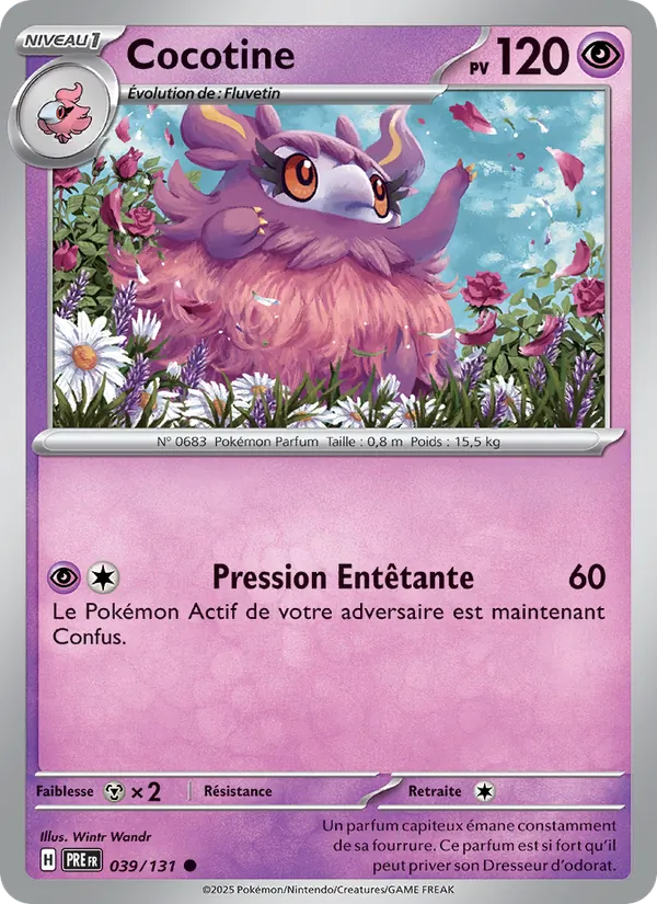 Carte Pokémon Cocotine de l'extension Évolutions Prismatiques