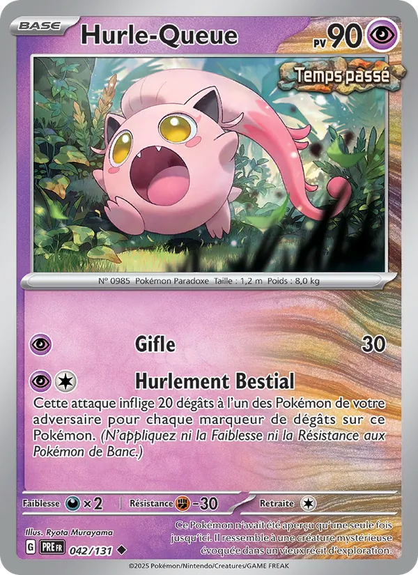 Carte Pokémon Hurle-Queue de l'extension Évolutions Prismatiques