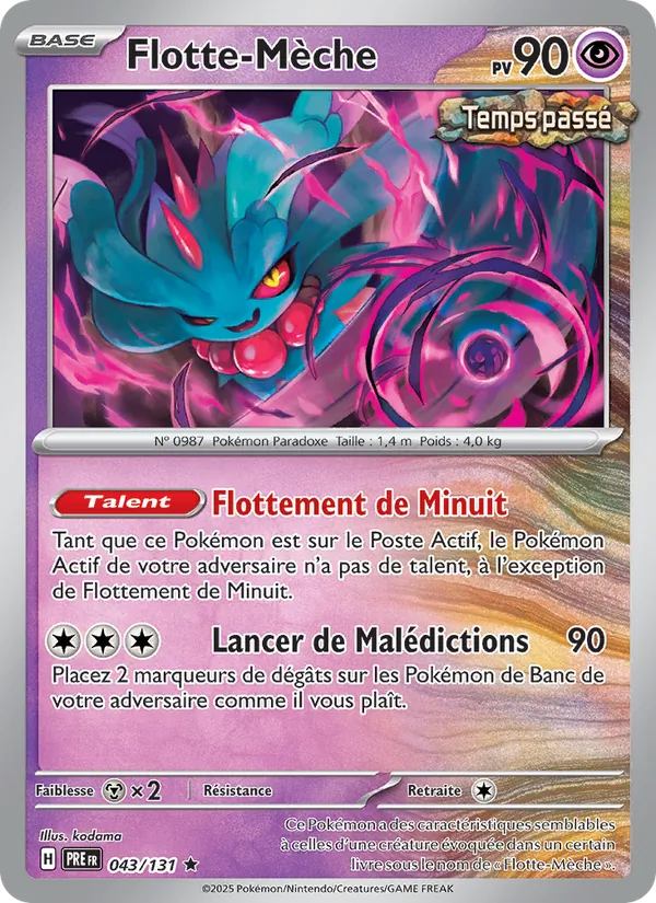 Carte Pokémon Flotte-Mèche de l'extension Évolutions Prismatiques
