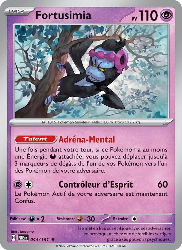 Carte Pokémon Fortusimia de l'extension Évolutions Prismatiques