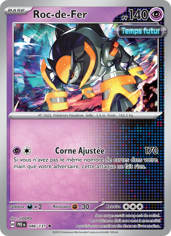 Carte Pokémon Roc-de-Fer de l'extension Évolutions Prismatiques