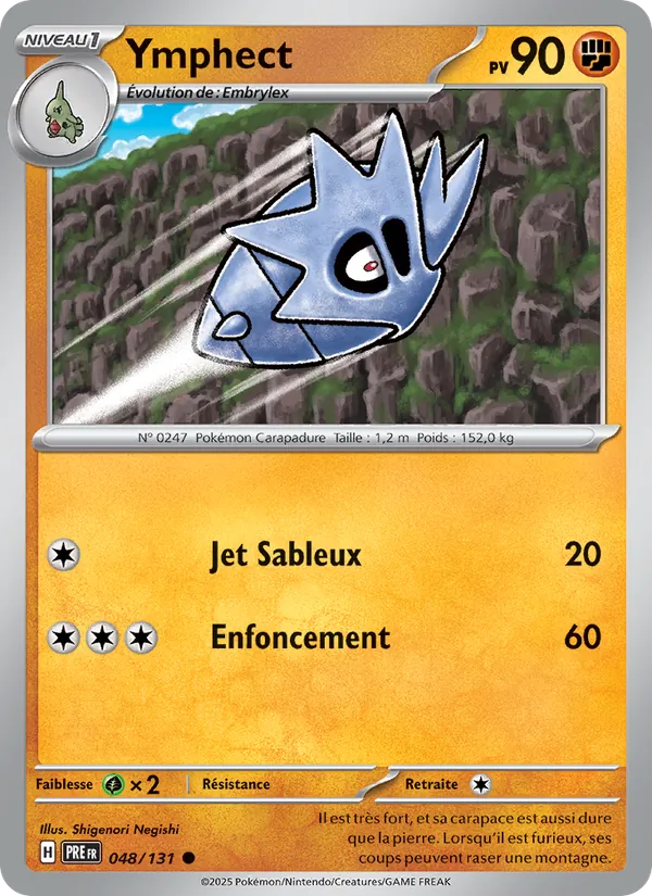 Carte Pokémon Ymphect de l'extension Évolutions Prismatiques