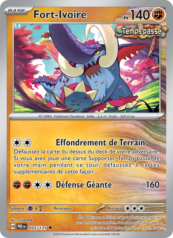 Carte Pokémon Fort-Ivoire de l'extension Évolutions Prismatiques