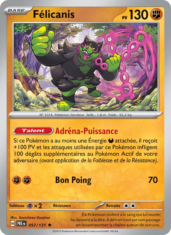 Carte Pokémon Félicanis de l'extension Évolutions Prismatiques
