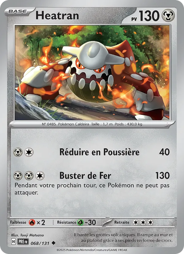 Carte Pokémon Heatran de l'extension Évolutions Prismatiques