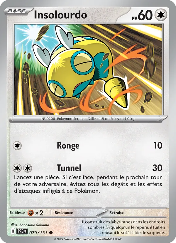 Carte Pokémon Insolourdo de l'extension Évolutions Prismatiques
