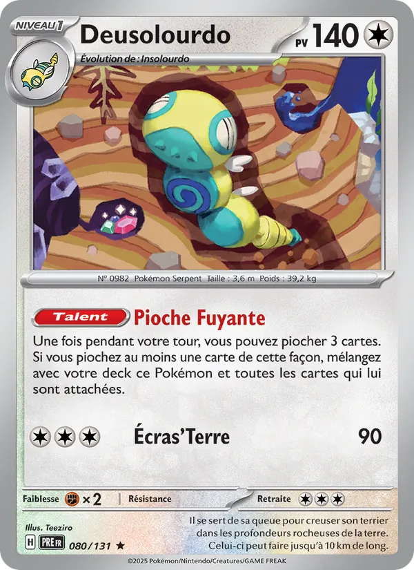 Carte Pokémon Deusolourdo de l'extension Évolutions Prismatiques