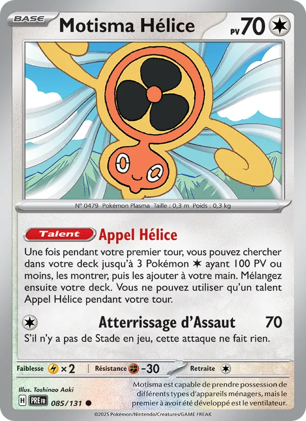 Carte Pokémon Motisma Hélice de l'extension Évolutions Prismatiques