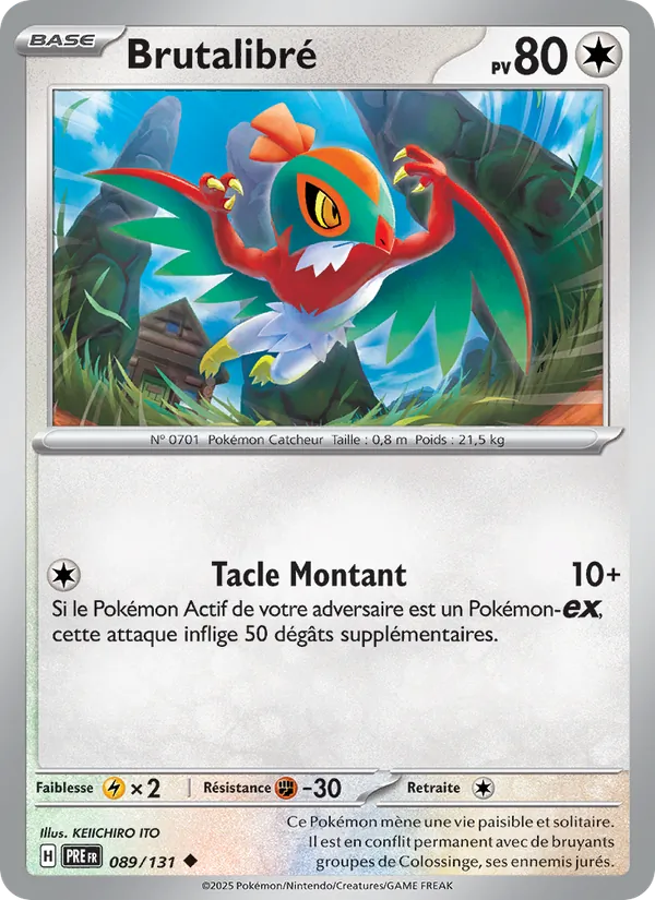 Carte Pokémon Brutalibré de l'extension Évolutions Prismatiques