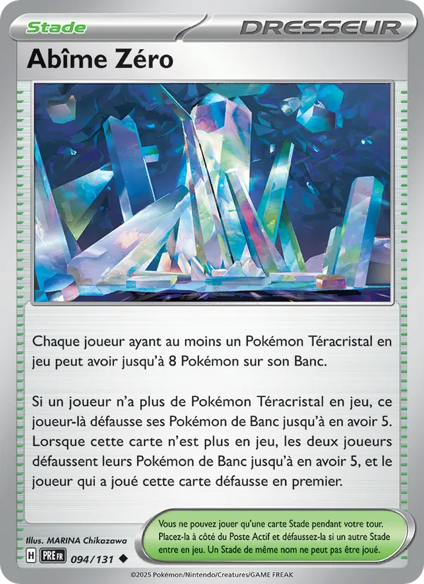 Carte Pokémon Abîme Zéro de l'extension Évolutions Prismatiques