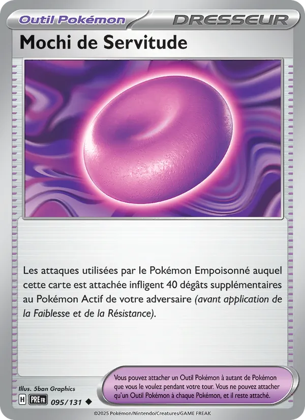 Carte Pokémon Mochi de Servitude de l'extension Évolutions Prismatiques