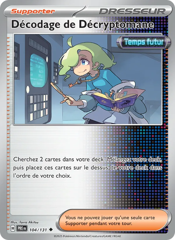 Carte Pokémon Décodage de Décryptomane de l'extension Évolutions Prismatiques