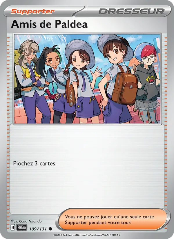 Carte Pokémon Amis de Paldea de l'extension Évolutions Prismatiques