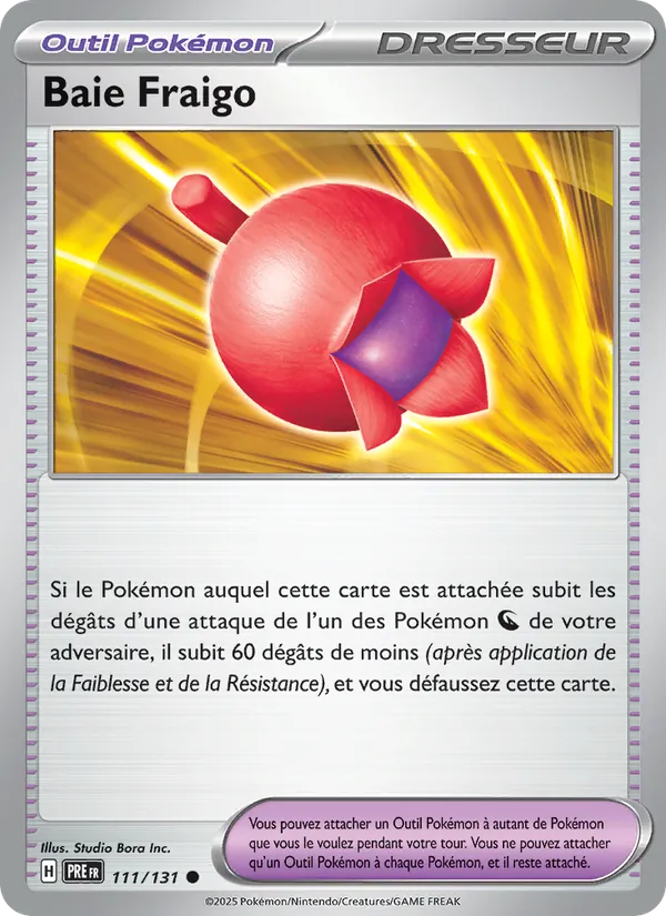 Carte Pokémon Baie Fraigo de l'extension Évolutions Prismatiques