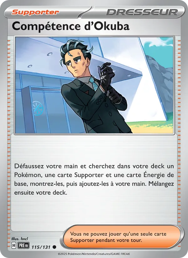Carte Pokémon Compétence d'Okuba de l'extension Évolutions Prismatiques