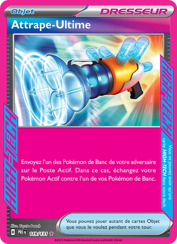 Carte Pokémon Attrape-Ultime de l'extension Évolutions Prismatiques