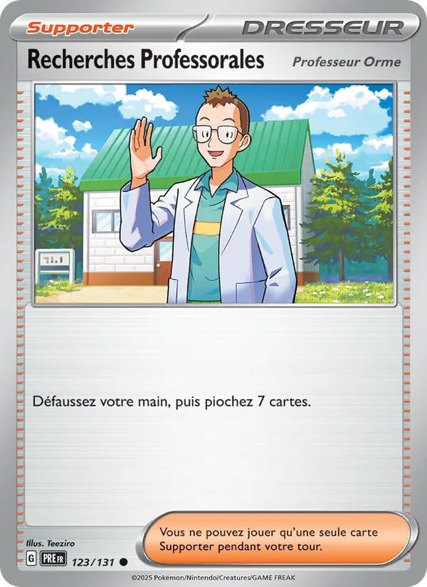 Carte Pokémon Recherches Professorales de l'extension Évolutions Prismatiques