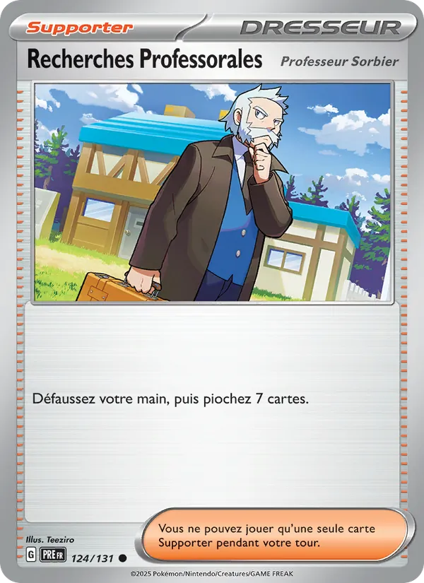 Carte Pokémon Recherches Professorales de l'extension Évolutions Prismatiques