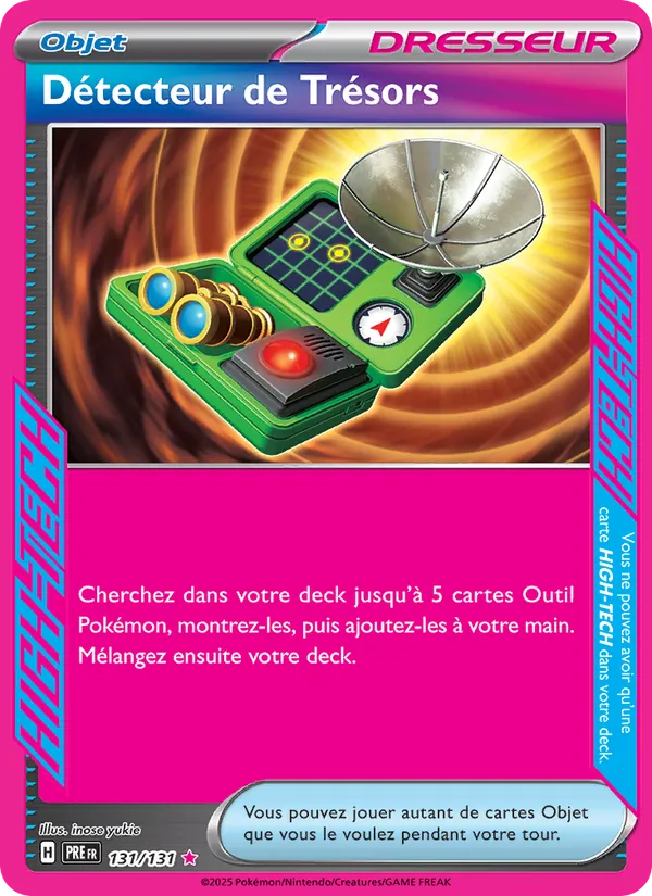 Carte Pokémon Détecteur de Trésors de l'extension Évolutions Prismatiques