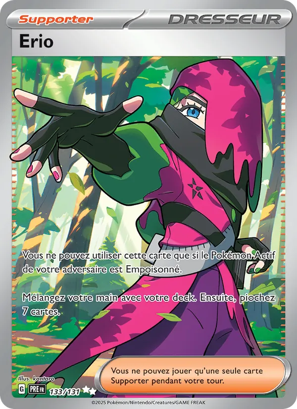 Carte Pokémon Erio de l'extension Évolutions Prismatiques