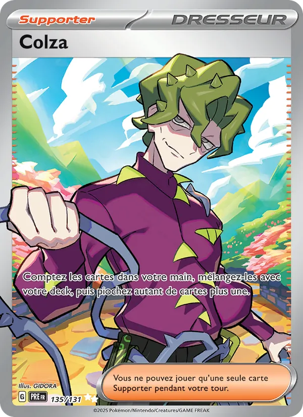 Carte Pokémon Colza de l'extension Évolutions Prismatiques