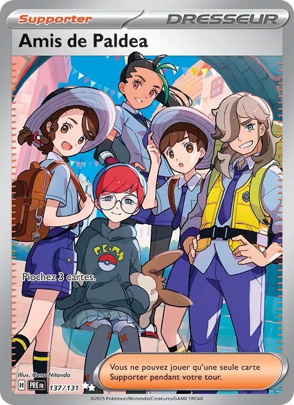 Carte Pokémon Amis de Paldea de l'extension Évolutions Prismatiques