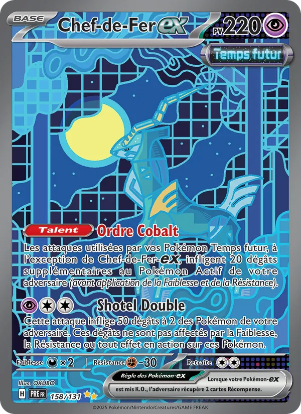 Carte Pokémon Chef-de-Fer-ex de l'extension Évolutions Prismatiques