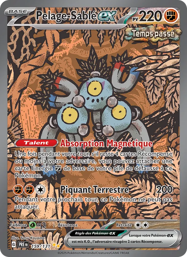 Carte Pokémon Pelage-Sablé-ex de l'extension Évolutions Prismatiques