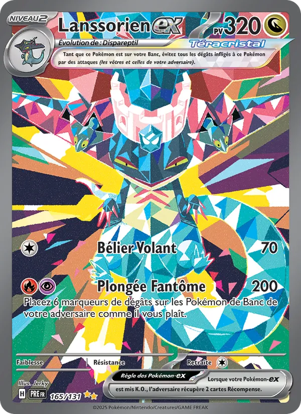 Carte Pokémon Lanssorien-ex de l'extension Évolutions Prismatiques