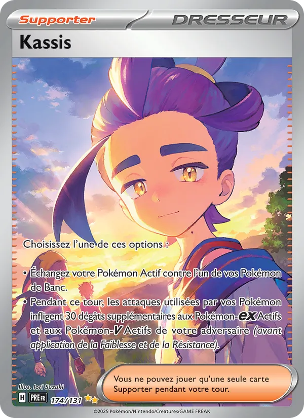 Carte Pokémon Kassis de l'extension Évolutions Prismatiques