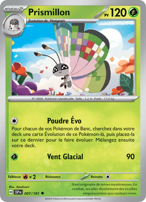 Carte Pokémon Prismillon de l'extension Étincelles Déferlantes