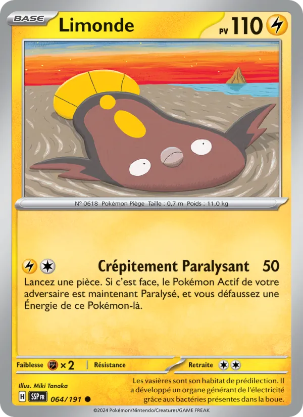 Carte Pokémon Limonde de l'extension Étincelles Déferlantes