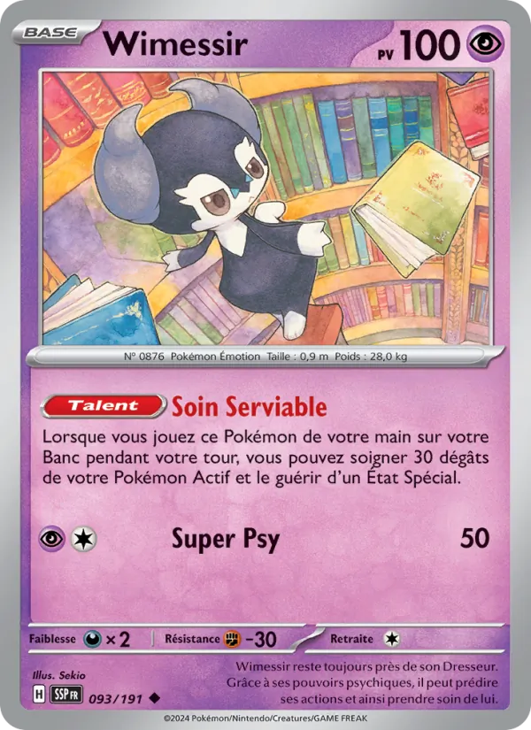 Carte Pokémon Wimessir de l'extension Étincelles Déferlantes