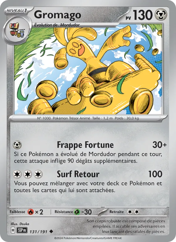 Carte Pokémon Gromago de l'extension Étincelles Déferlantes