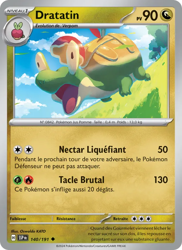 Carte Pokémon Dratatin de l'extension Étincelles Déferlantes