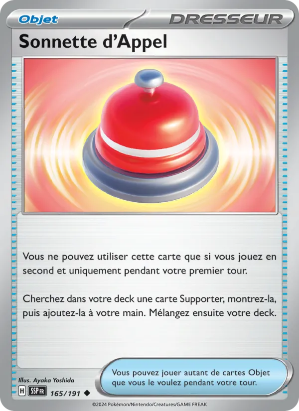 Carte Pokémon Sonnette d'Appel de l'extension Étincelles Déferlantes