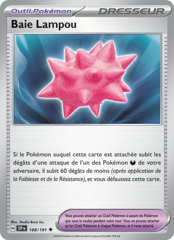 Carte Pokémon Baie Lampou de l'extension Étincelles Déferlantes