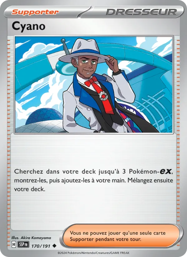 Carte Pokémon Cyano de l'extension Étincelles Déferlantes