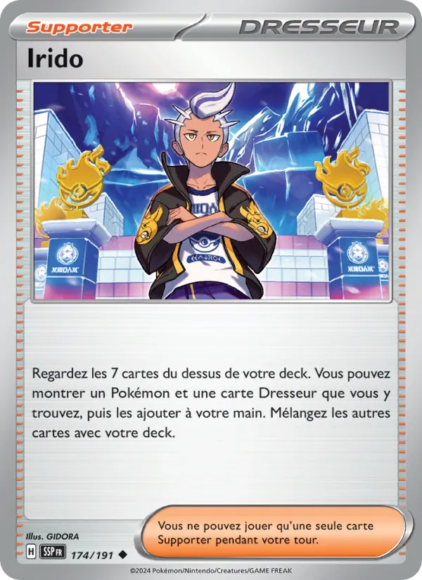 Carte Pokémon Irido de l'extension Étincelles Déferlantes