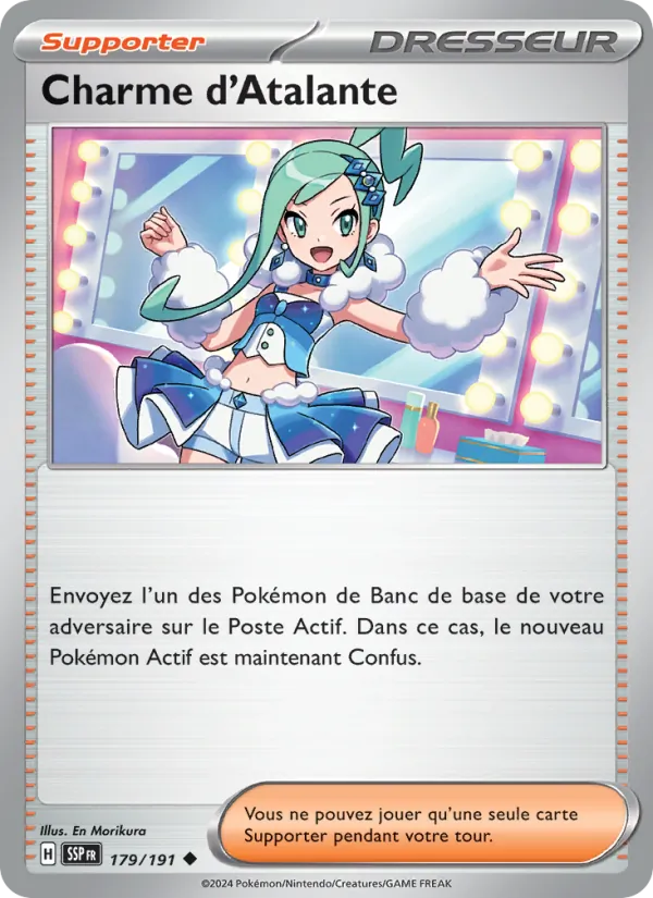Carte Pokémon Charme d'Atalante de l'extension Étincelles Déferlantes
