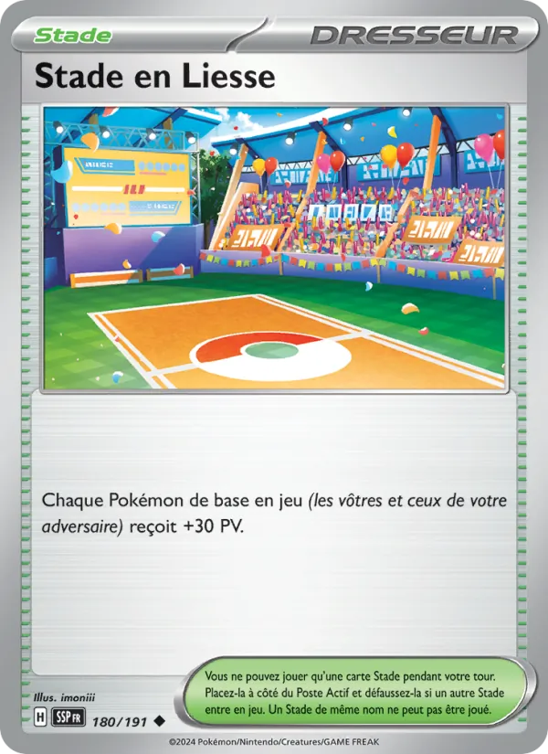 Carte Pokémon Stade en Liesse de l'extension Étincelles Déferlantes